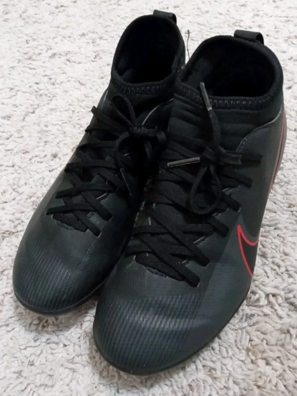Nike Mercurial Superfly 7 Pro FG Soccer Cleats Youth Size 3Y Black AT8150-060